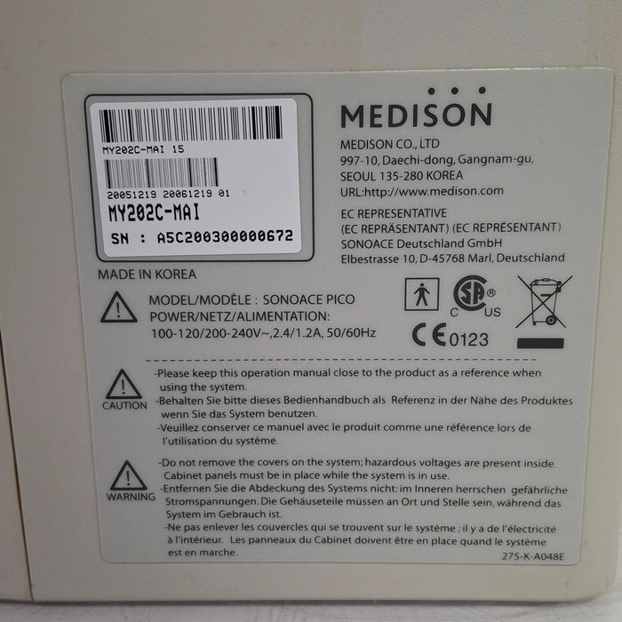 Medison Co. Sonoace Pico Ultrasound
