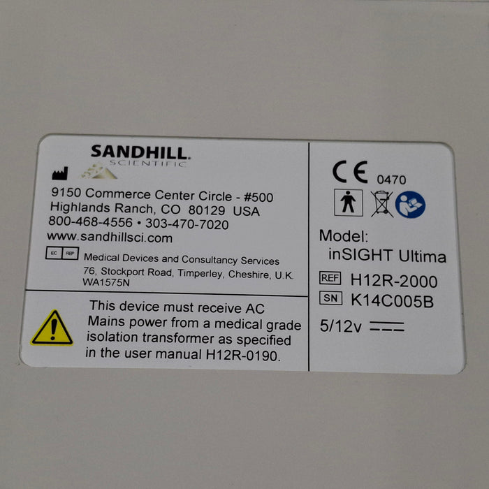Sandhill Scientific Insight Ultima Manometry System