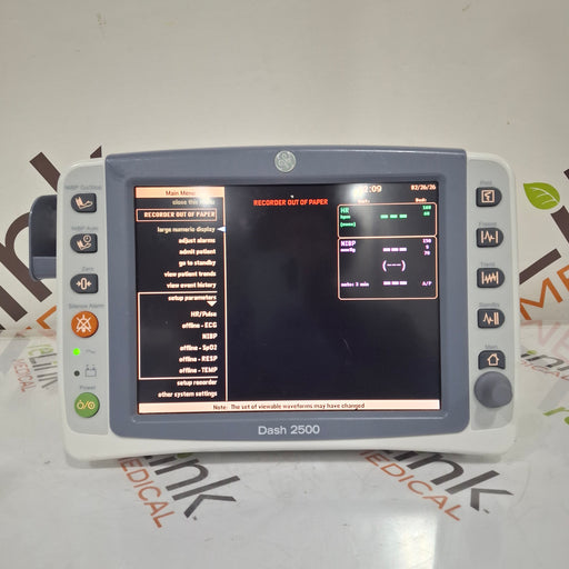 GE Healthcare GE Healthcare Dash 2500 Patient Monitor Patient Monitors reLink Online