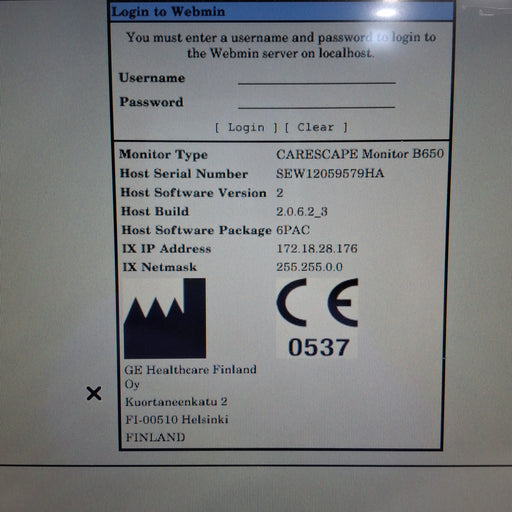 GE Healthcare GE Healthcare Carescape B650 Post Anesthesia Care Patient Monitor Patient Monitors reLink Online