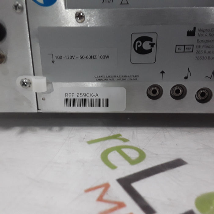 GE Healthcare Corometrics 250cx Series Model 259cx-a Fetal Monitor