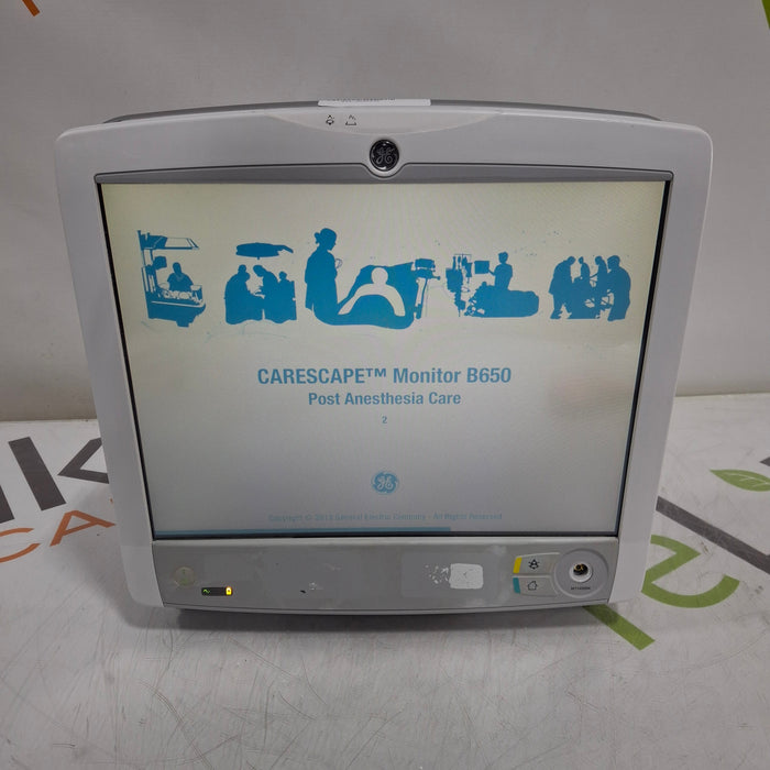 GE Healthcare Carescape B650 Post Anesthesia Care Patient Monitor