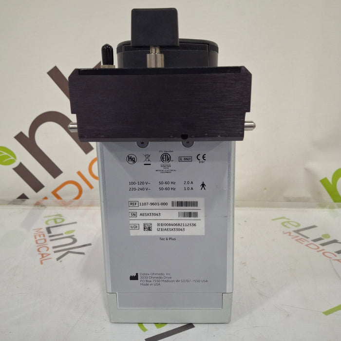 Datex-Ohmeda Tec 6 Plus Desflurane Vaporizer