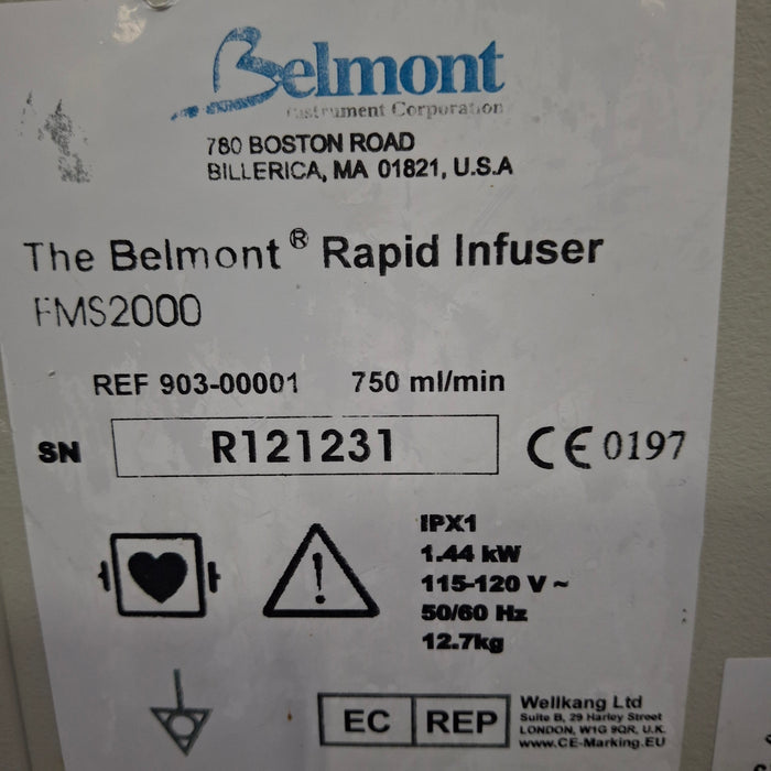 Belmont Instrument Corporation FMS2000 Rapid Infuser