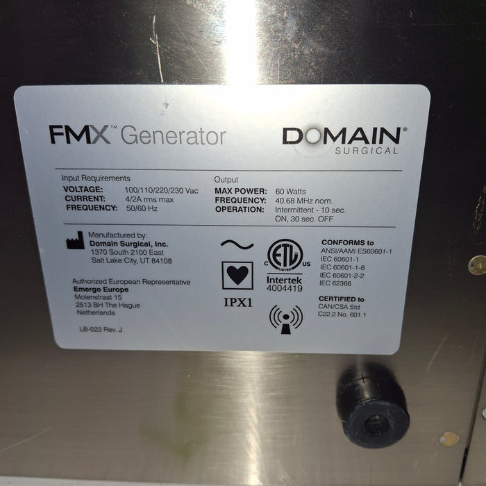 Domain Surgical G1 FMX Electrosurgical Generator