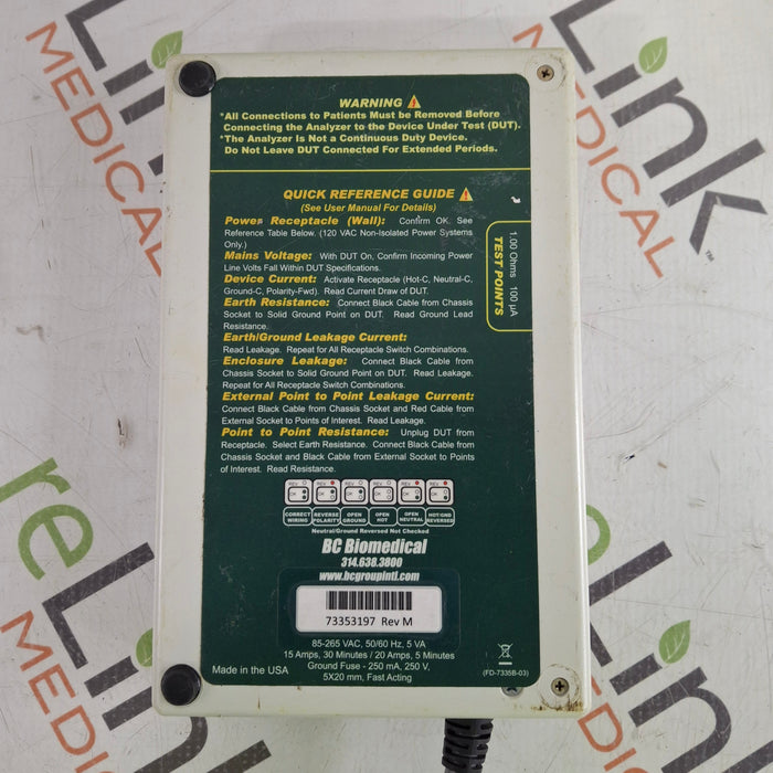 BC Biomedical SA-2001 Safety Analyzer