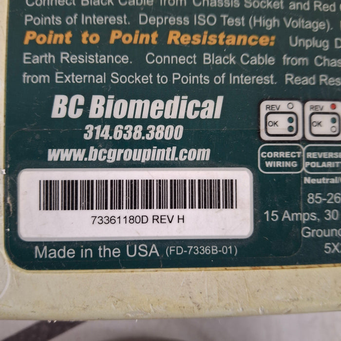 BC Biomedical SA-2005 Safety Analyzer