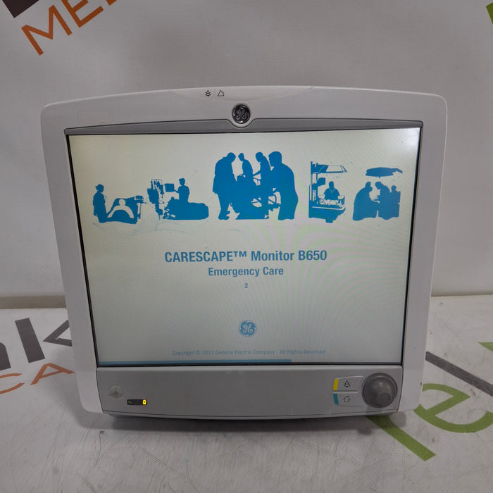 GE Healthcare Carescape B650 Emergency Care Patient Monitor