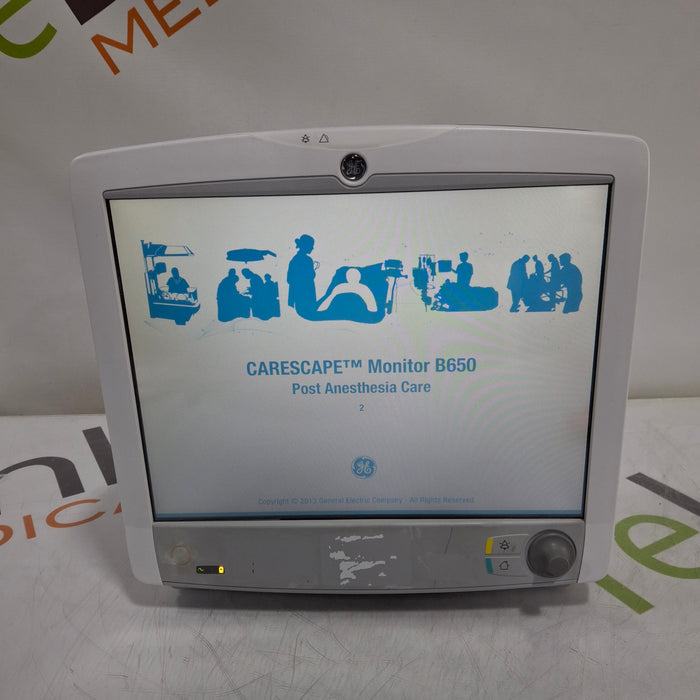 GE Healthcare Carescape B650 Post Anesthesia Care Patient Monitor