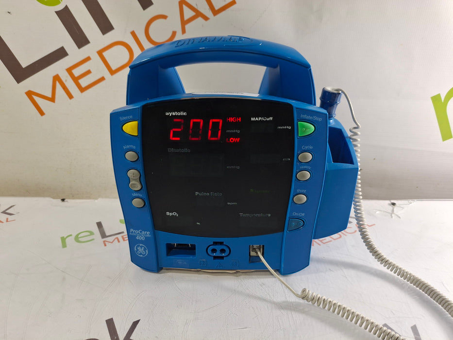 GE Healthcare Dinamap ProCare 400 Patient Monitor