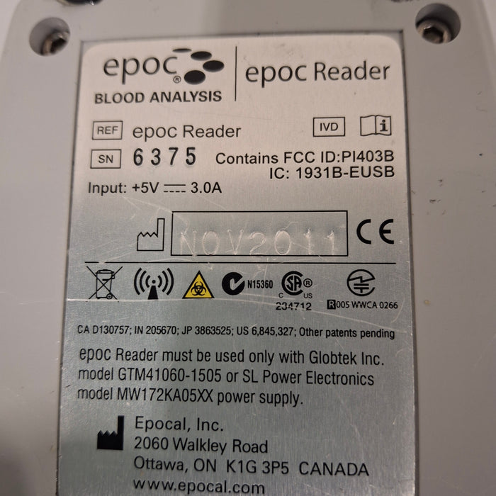 Epocal, Inc Epoc Reader Base
