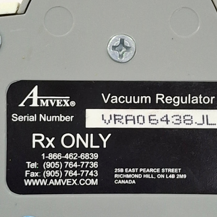 Amvex Vacuum Regulator