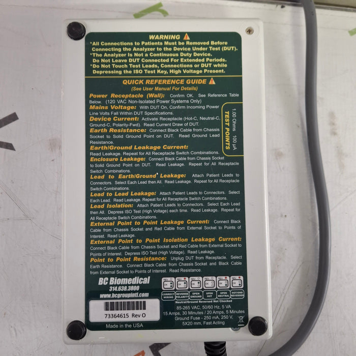 BC Biomedical SA-2005 Safety Analyzer