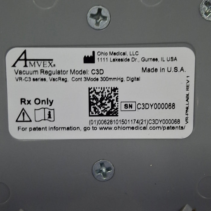 Amvex Vacuum Regulator