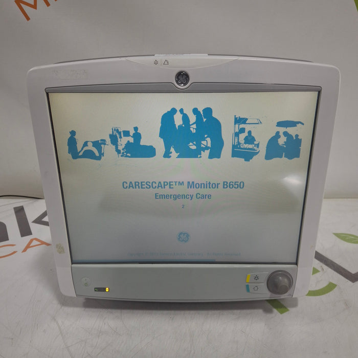 GE Healthcare Carescape B650 Emergency Care Patient Monitor