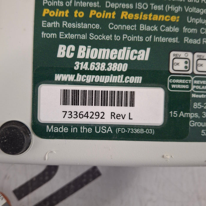 BC Biomedical SA-2005 Safety Analyzer
