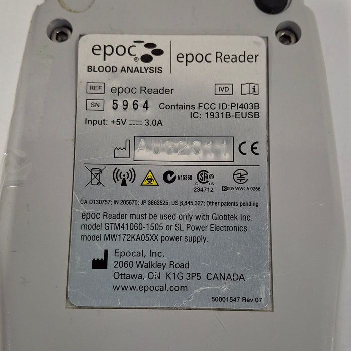 Epocal, Inc Epoc Reader Base