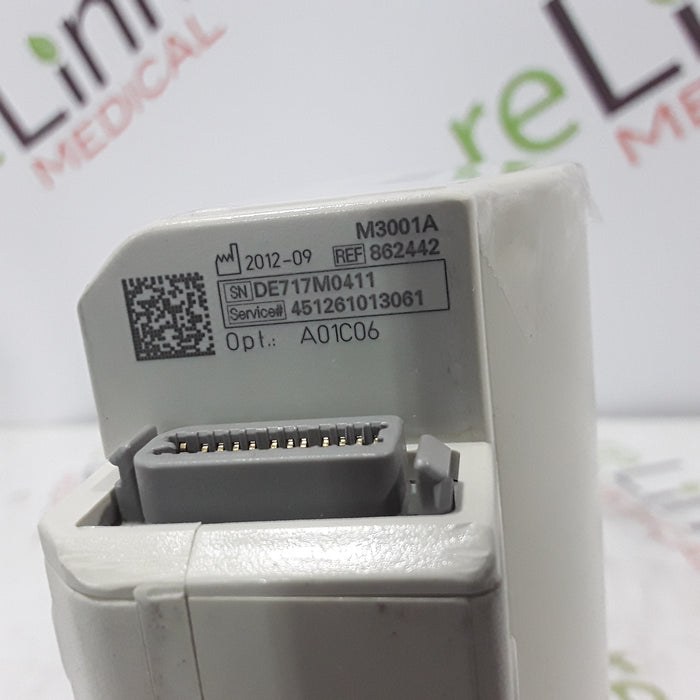 Philips M3001A-A01C06 Fast SpO2, NIBP, ECG, Temp, IBP MMS Module