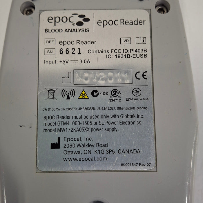 Epocal, Inc Epoc Reader Base