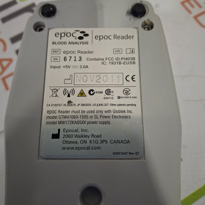 Epocal, Inc Epoc Reader Base