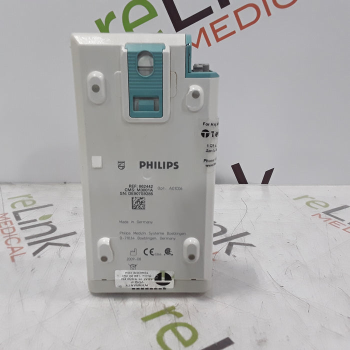 Philips M3001A-A01C06 Fast SpO2, NIBP, ECG, Temp, IBP MMS Module
