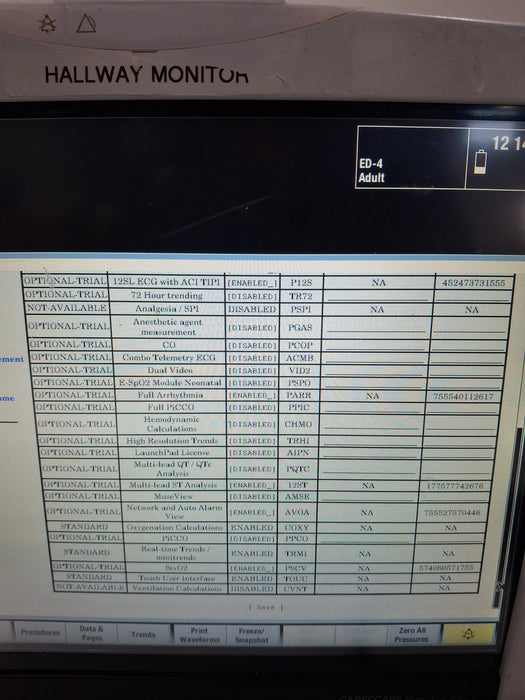 GE Healthcare Carescape B450 Post Anesthesia Care Patient Monitor