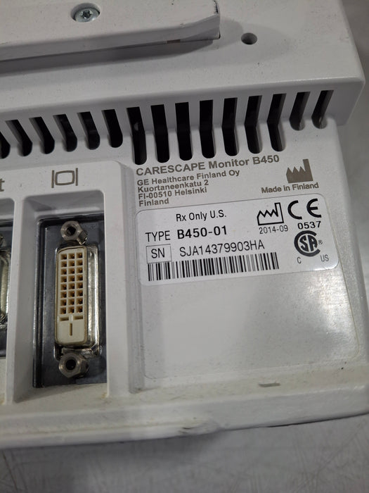 GE Healthcare Carescape B450 Post Anesthesia Care Patient Monitor