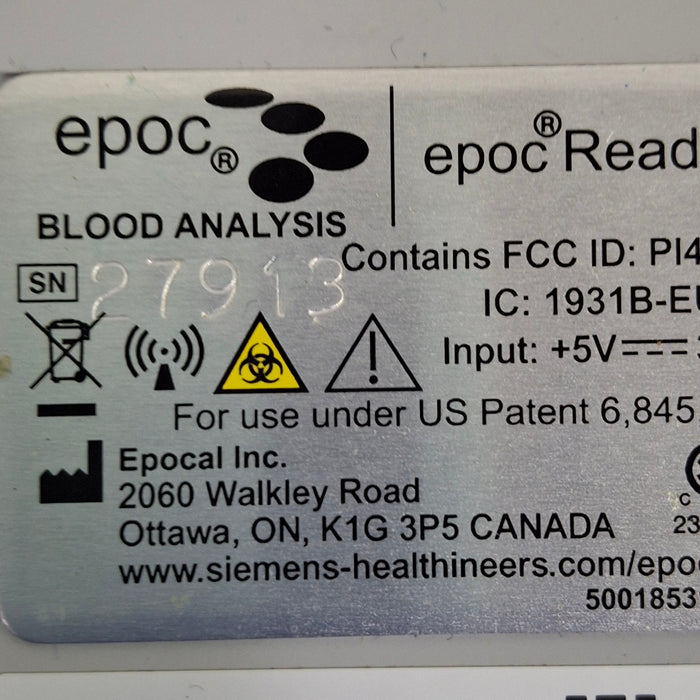 Epocal, Inc Epoc Reader Base