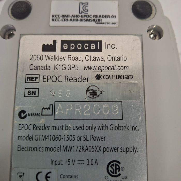 Epocal, Inc Epoc Reader Base