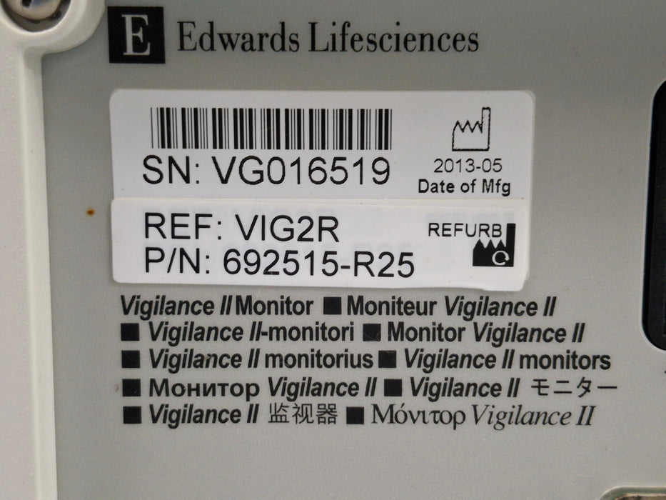 Edwards Lifesciences Vigilance II Patient Monitor
