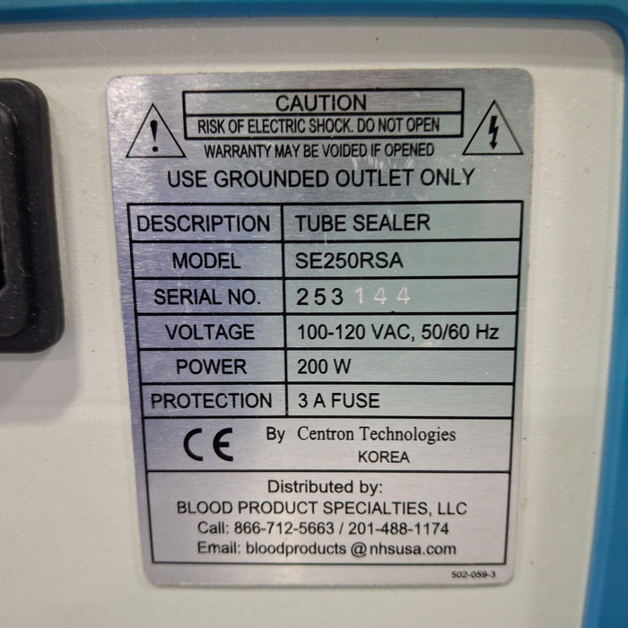 Genesis Rapid Seal II SE250 RS Tube Sealer