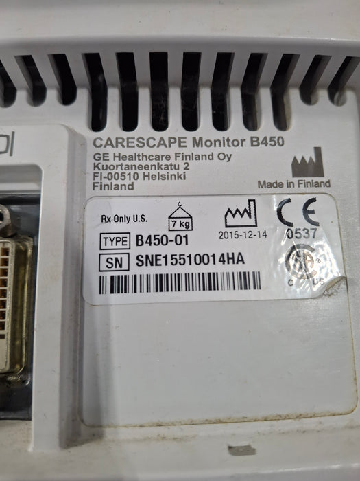 GE Healthcare Carescape B450 Patient Monitor