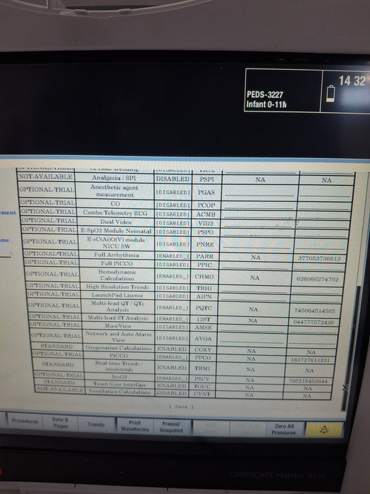 GE Healthcare Carescape B450 Critical Care Patient Monitor