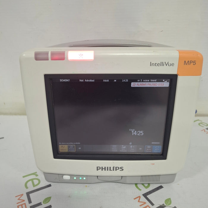 Philips Intellivue MP5 - ECG, Fast SpO2, NIBP Patient Monitor