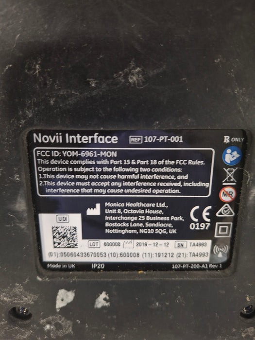 Monica Healthcare Limited 107-PT-001 Fetal Monitor