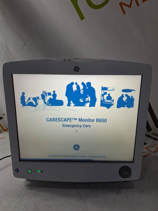 GE Healthcare Carescape B650 Emergency Care Patient Monitor