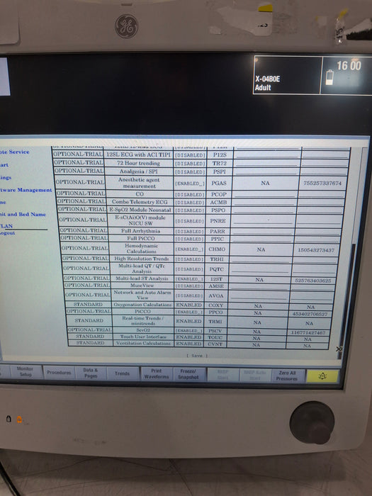 GE Healthcare Carescape B650 Anesthesia Care Patient Monitor