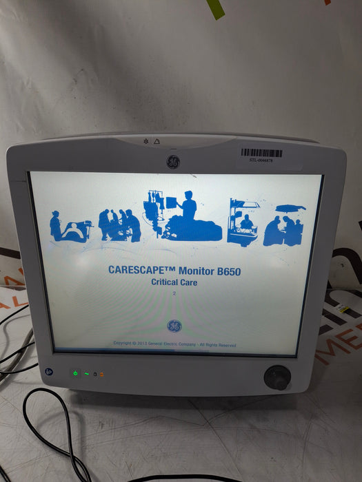GE Healthcare Carescape B650 Critical Care Patient Monitor