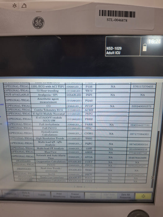 GE Healthcare Carescape B650 Critical Care Patient Monitor