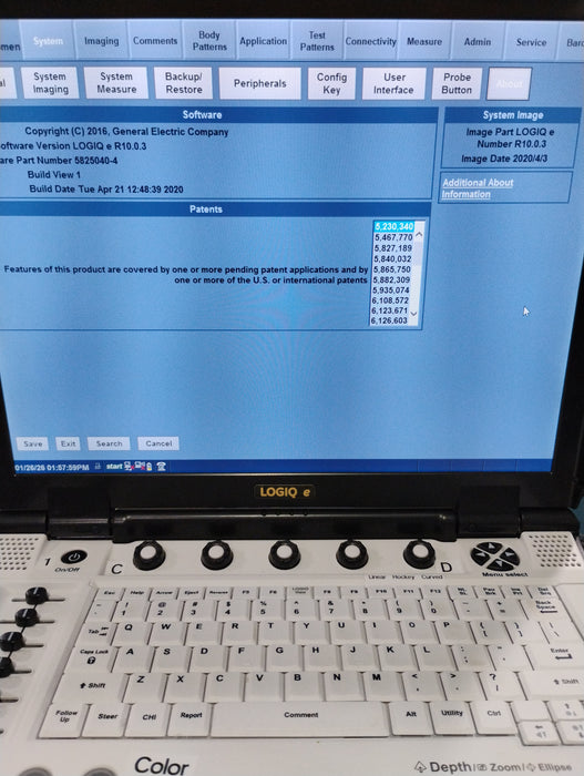 GE Healthcare NextGen Logiq e R8 Ultrasound
