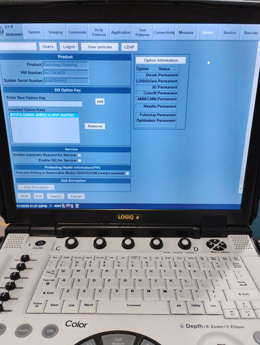 GE Healthcare NextGen Logiq e R8 Ultrasound