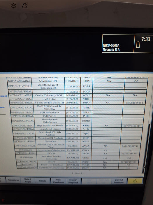 GE Healthcare Carescape B450 Neonatal Care Patient Monitor