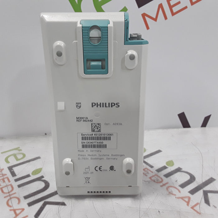 Philips M3001A-A01C06 Fast SpO2, NIBP, ECG, Temp, IBP MMS Module