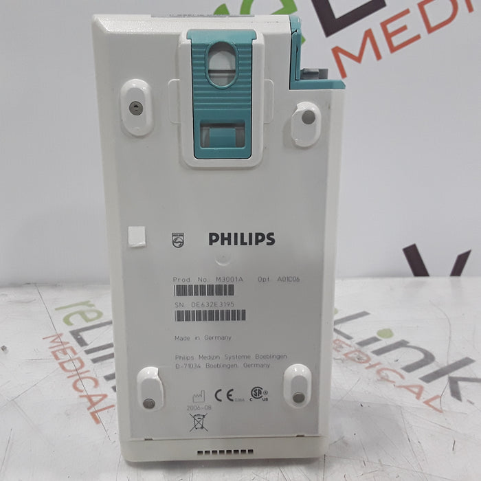 Philips M3001A-A01C06 Fast SpO2, NIBP, ECG, Temp, IBP MMS Module