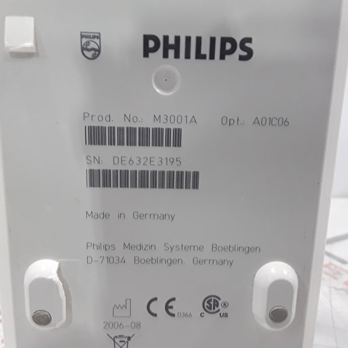 Philips M3001A-A01C06 Fast SpO2, NIBP, ECG, Temp, IBP MMS Module