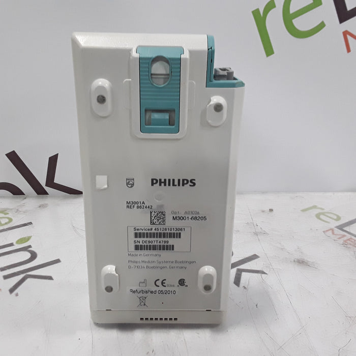 Philips M3001A-A01C06 Fast SpO2, NIBP, ECG, Temp, IBP MMS Module
