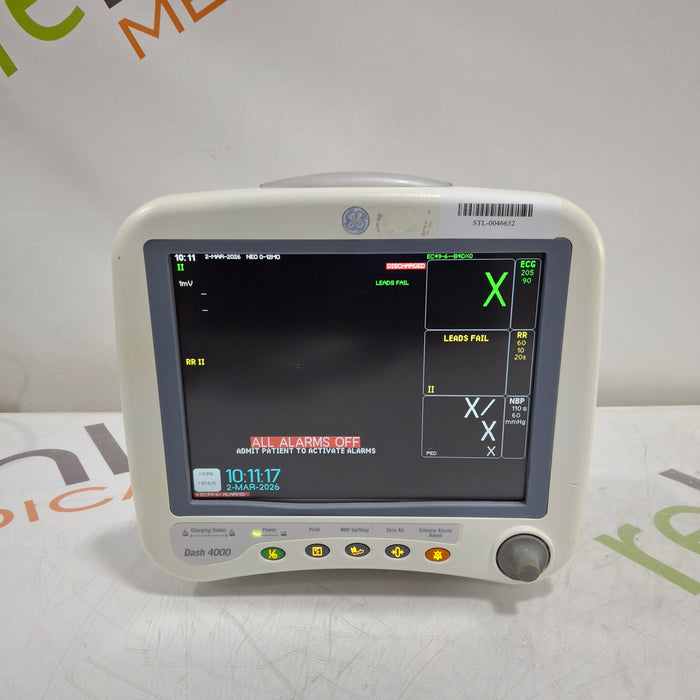 GE Healthcare Dash 4000 - GE/Nellcor SpO2 Patient Monitor