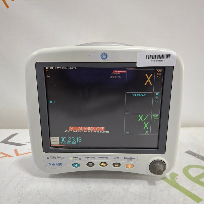 GE Healthcare Dash 4000 - GE/Nellcor SpO2 Patient Monitor