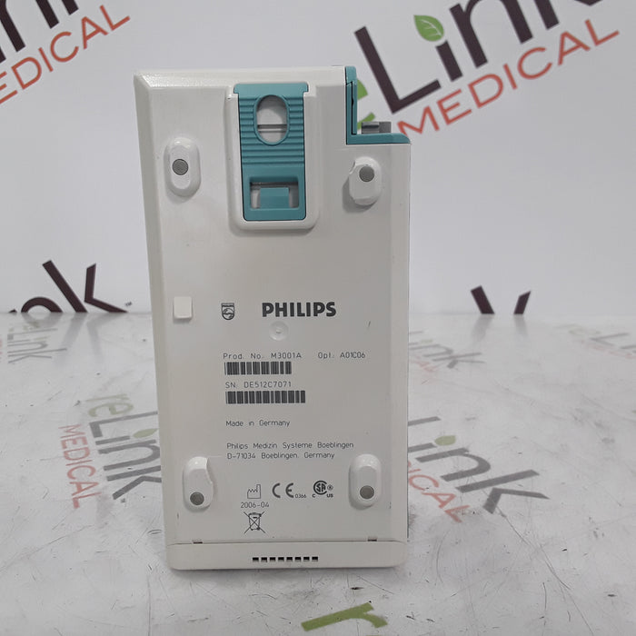 Philips M3001A-A01C06 Fast SpO2, NIBP, ECG, Temp, IBP MMS Module
