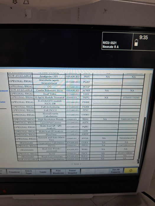 GE Healthcare Carescape B450 Neonatal Care Patient Monitor